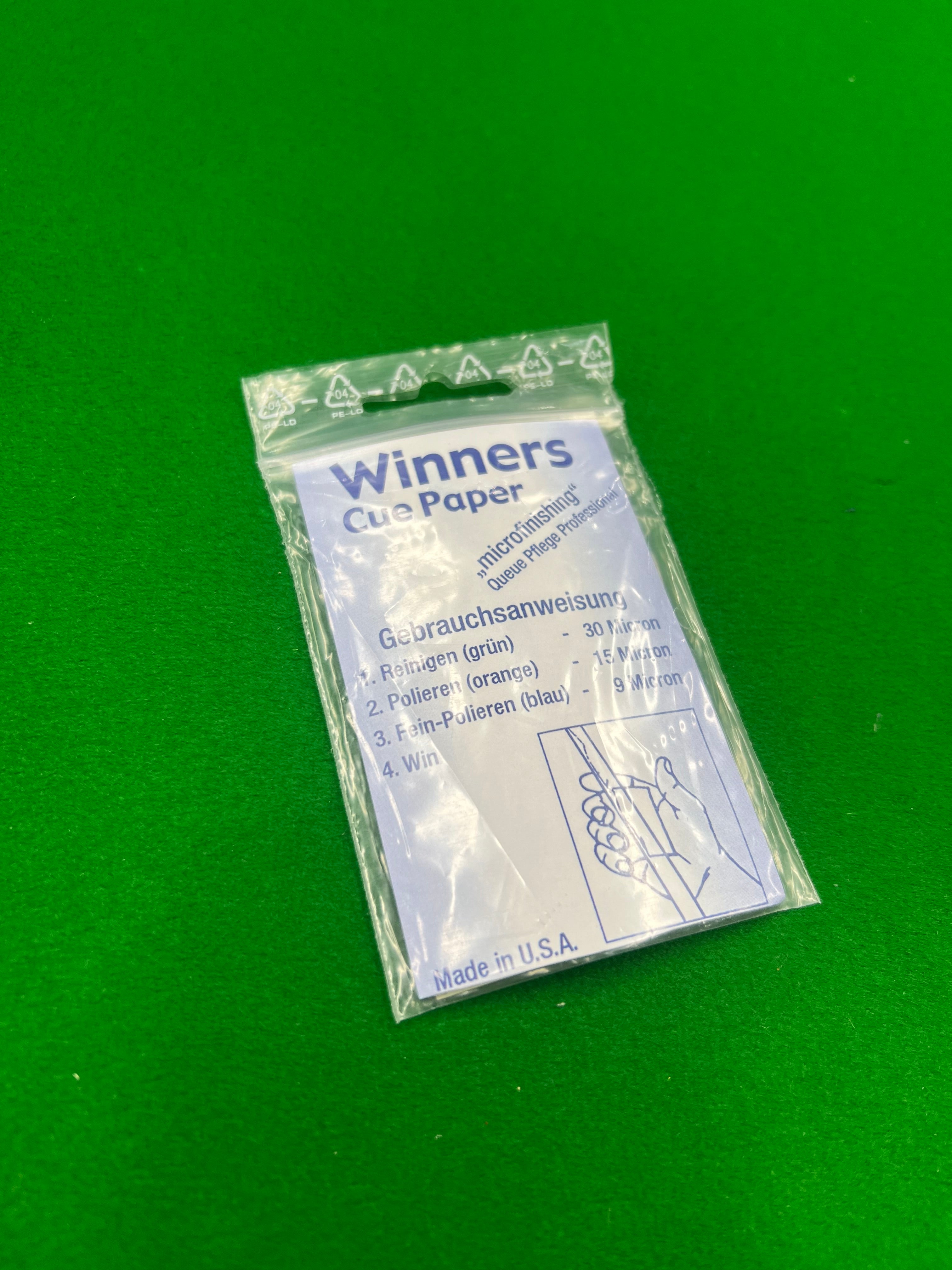 Winners Cue Paper